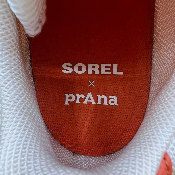 Sorel x Prana Explorer Blitz Women's Size 9.5 Lace Sea Salt Chalk Shoes Sneakers - Picture 5 of 10